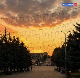 Закат в Михайловске