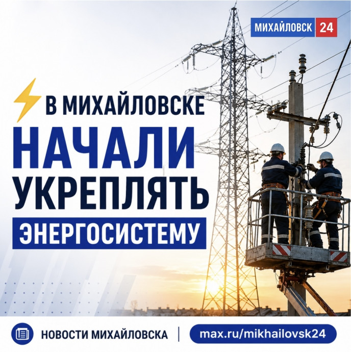 ​В Михайловске начали укреплять энергосистему